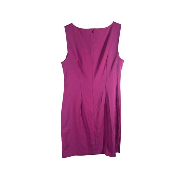 Alyx Women's Fuchsia Sleeveless Sheath Dress Size 10 Polyester NWT - Picture 5 of 10